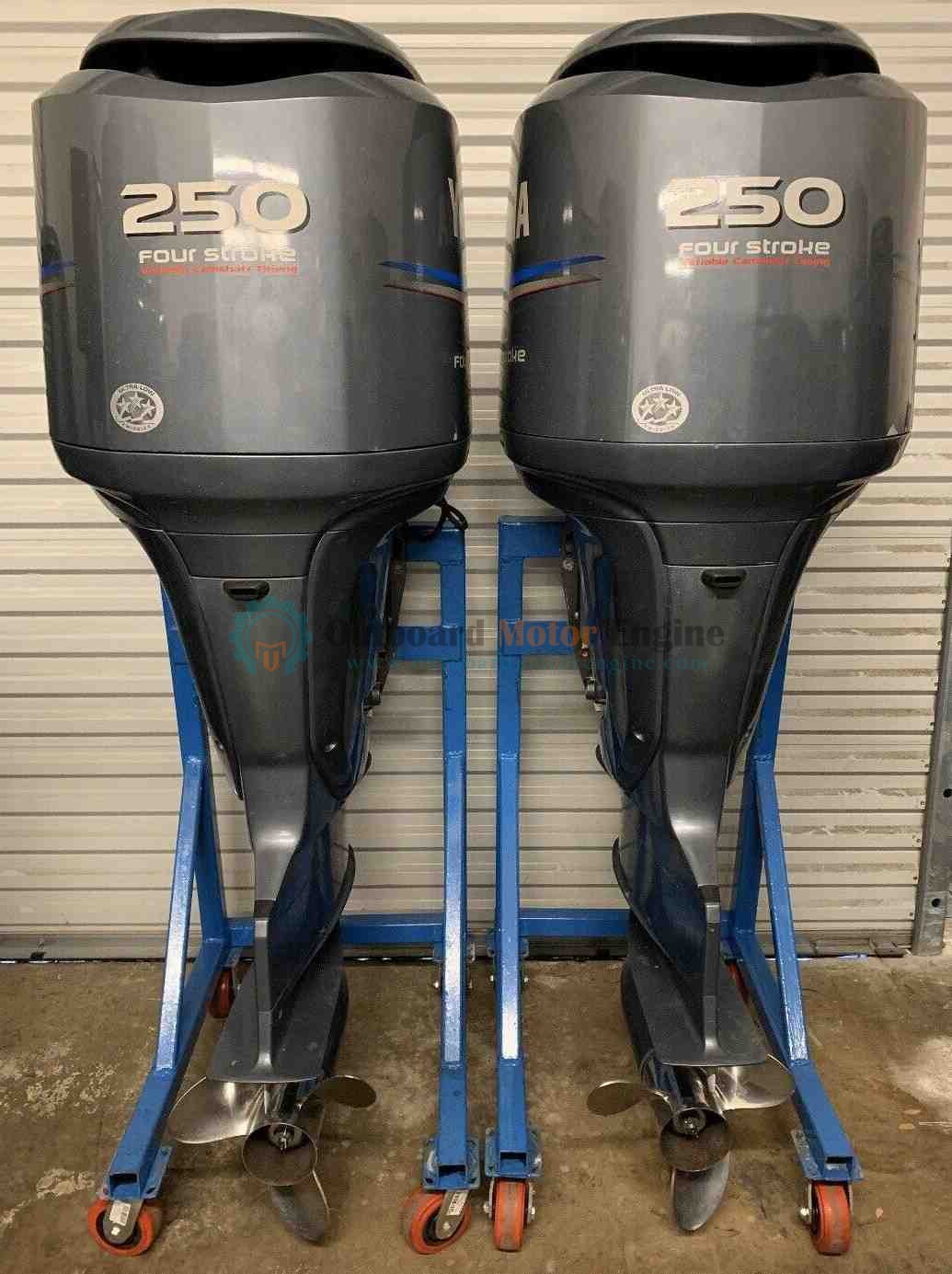 2007 Yamaha Pair F250TUR 250HP Four Stroke Outboard Motors