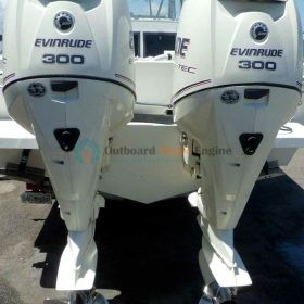 2013 Evinrude Twin E-TEC 300 HP 25" Shaft DI Outboard Motors