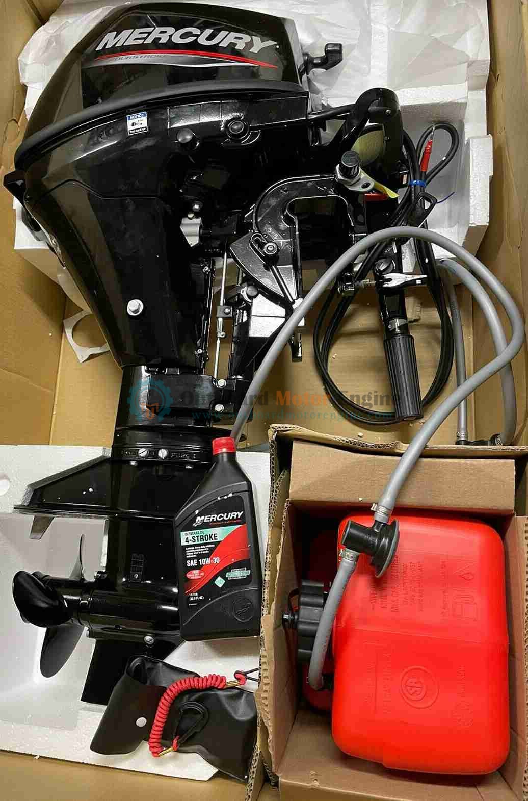 Mercury 9.9Hp 15 Shaft 4-Stroke Gas Powered Outboard Motor